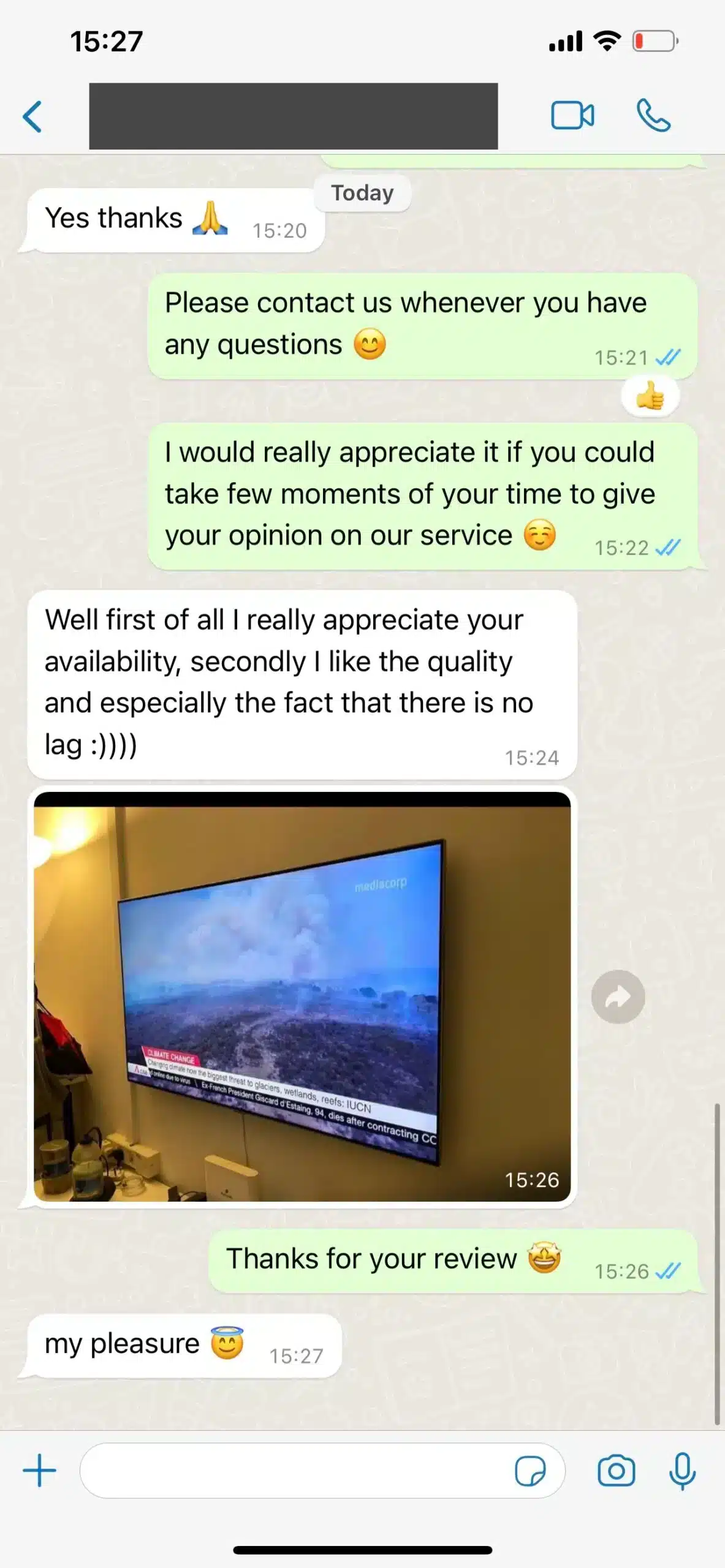 Nöjd Nordic IPTV-kund omdöme - Ingen lagg